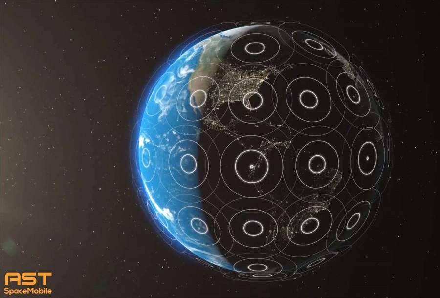 Покрытисе спутников AST Space Mobile