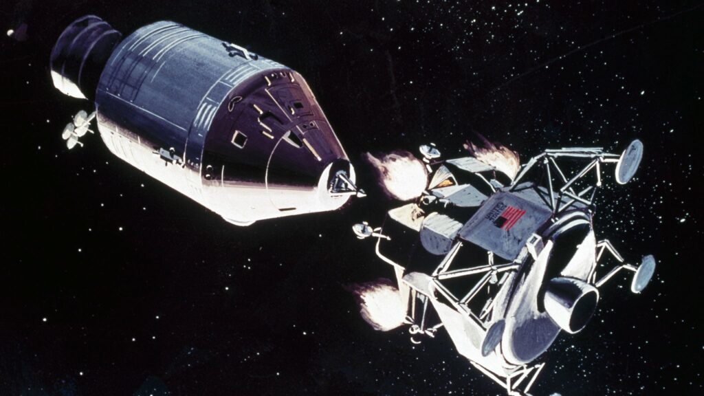 Стыковка лунного и командного модулей Apollo 10