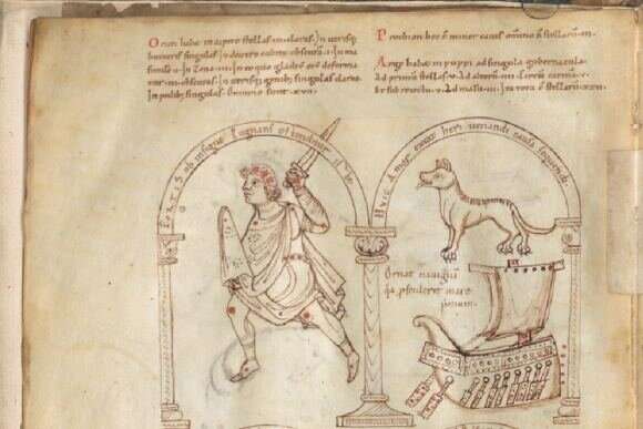 Страница из De Astronomica