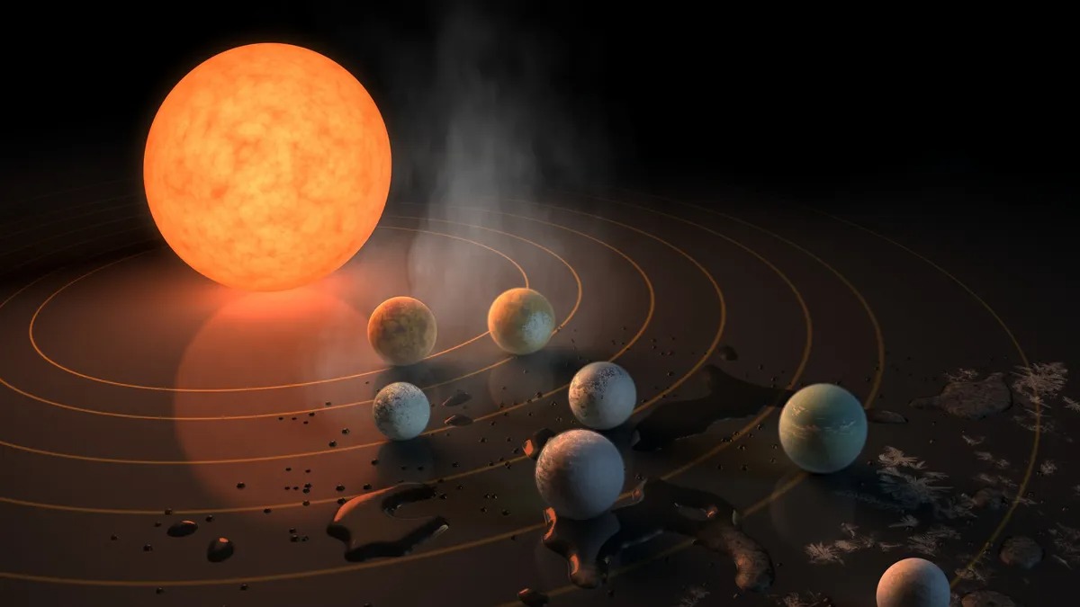 Концептуальна ілюстрація цього художника показує Trappist-1
