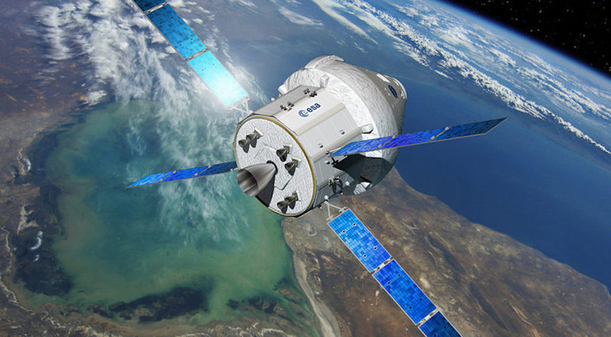 Європейський сервісний модуль, пристикований до корабля Orion демонструє, що ESA та NASA — союзники Європейський сервісний модуль, пристикований до корабля Orion демонструє, що ESA та NASA — союзники