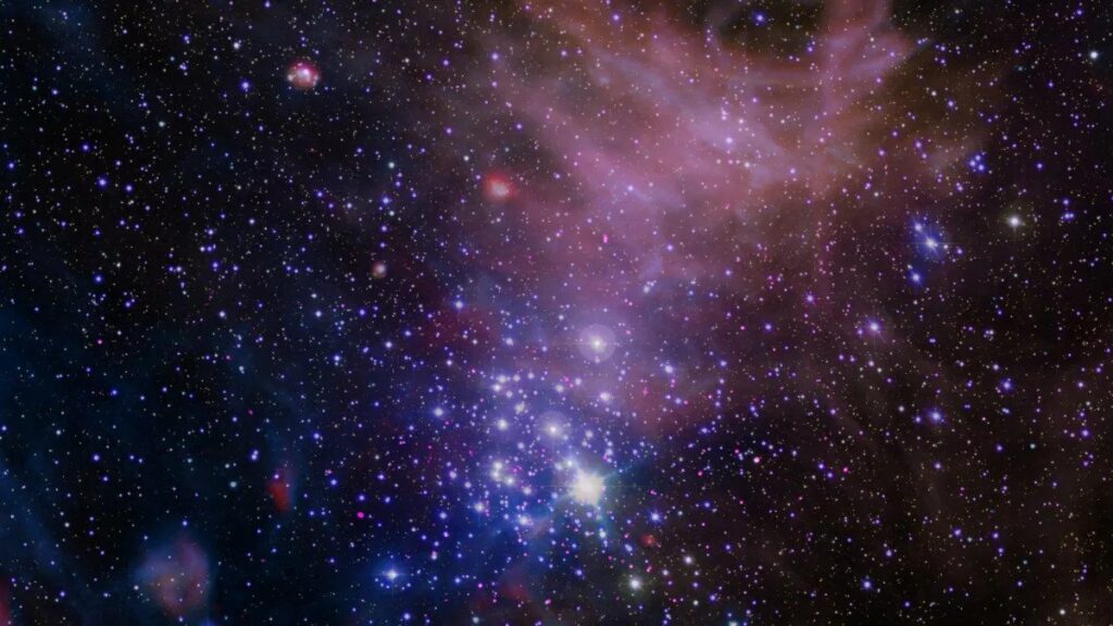 Розсіяне скупчення NGC 3293, де є молоді зорі Розсіяне скупчення NGC 3293, де є молоді зорі