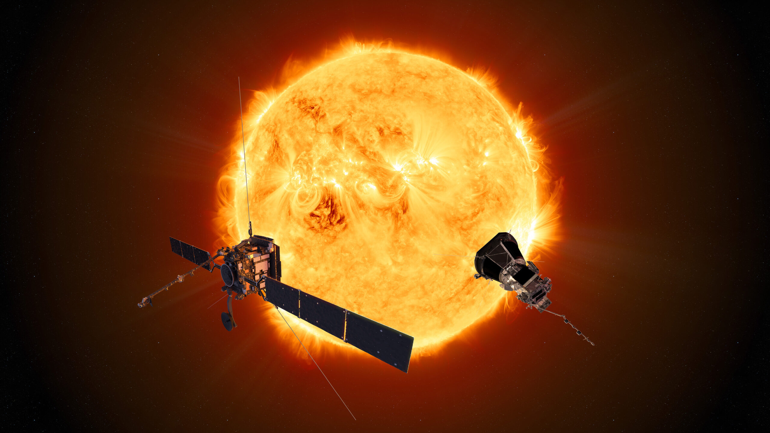 Solar Orbiter ESA та NASA Parker Solar Probe
