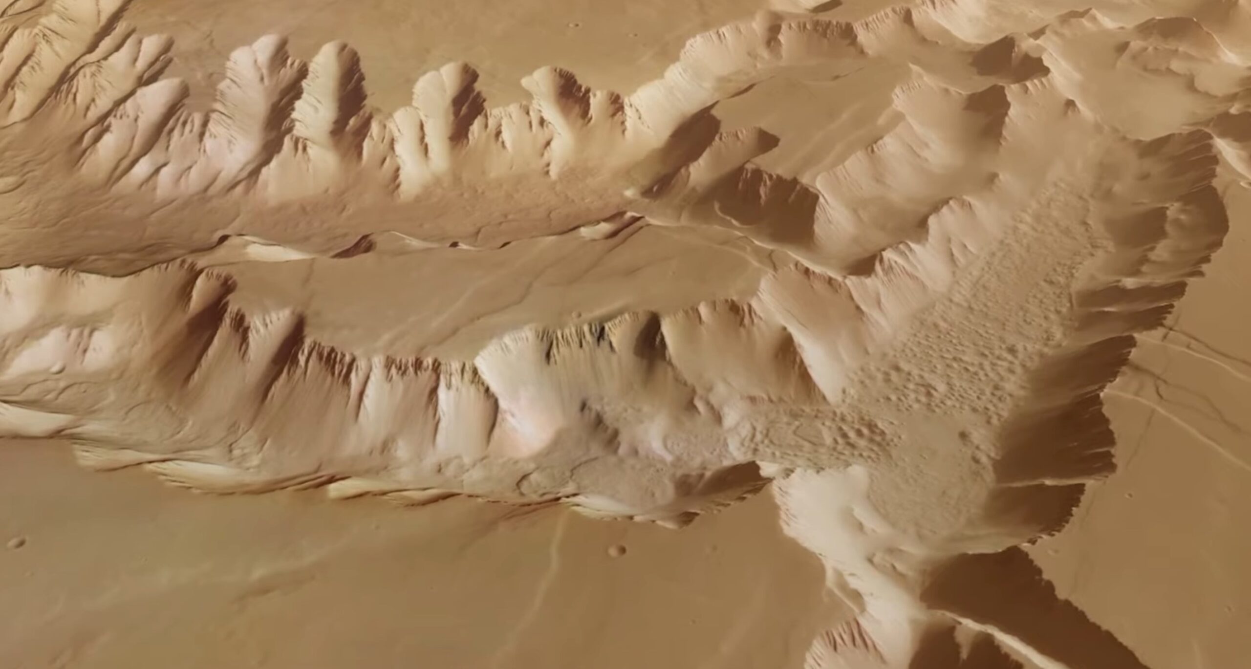 Снимок Mars Express Лабиринта Ночи