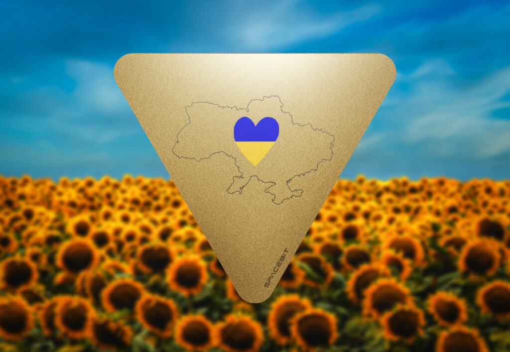 Прапор України, який полетів на Місяць