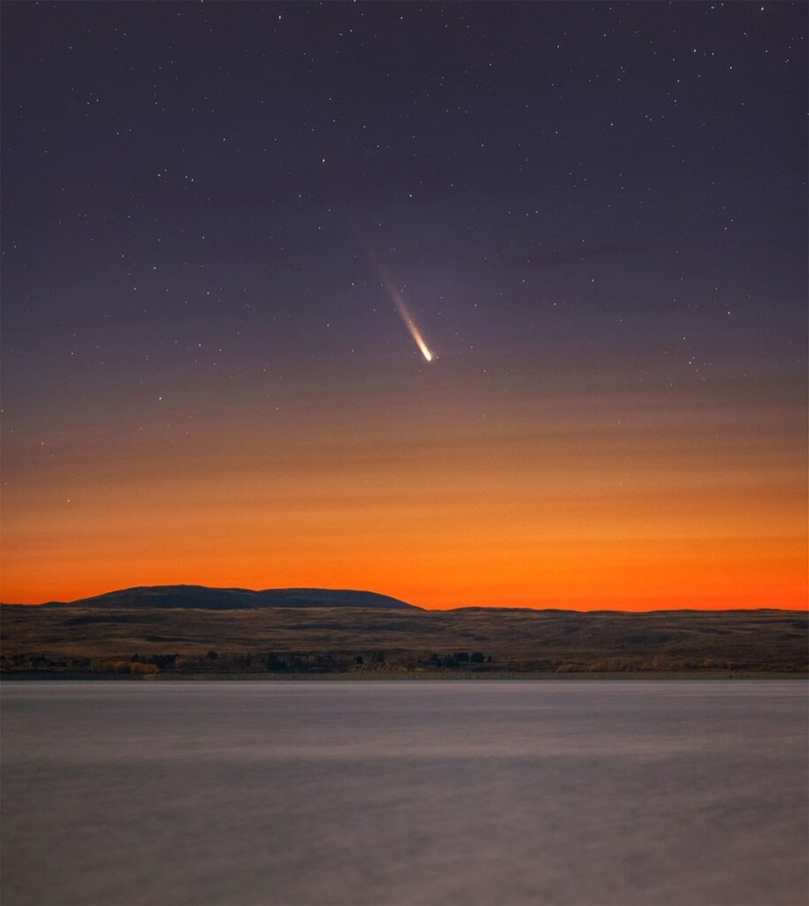 Comet C/2023 A3 (Tsuchinshan-ATLAS) on September 25, 2024. Photo: Max Inwood, Mount Cook National Park