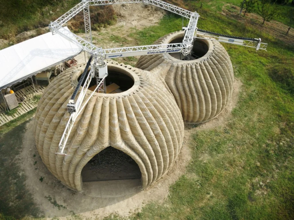Бетонні куполи, надруковані на 3D-принтері Бетонні куполи, надруковані на 3D-принтері