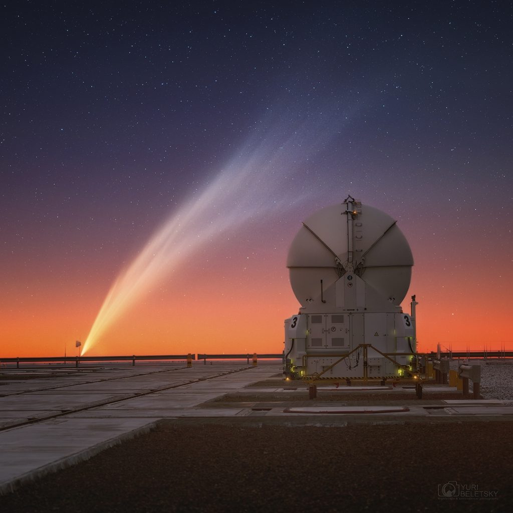 Comet G3 ATLAS: a Tail and a Telescope
