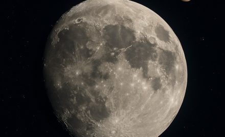 Сатурн та Місяць