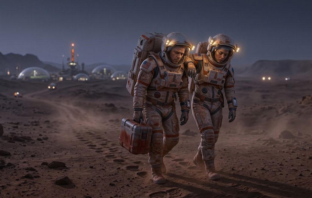 Astronauts on the Mars
