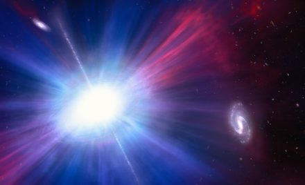 This is an artist’s concept of one of the brightest explosions ever seen in space. Called a Luminous Fast Blue Optical Transient (LFBOT).