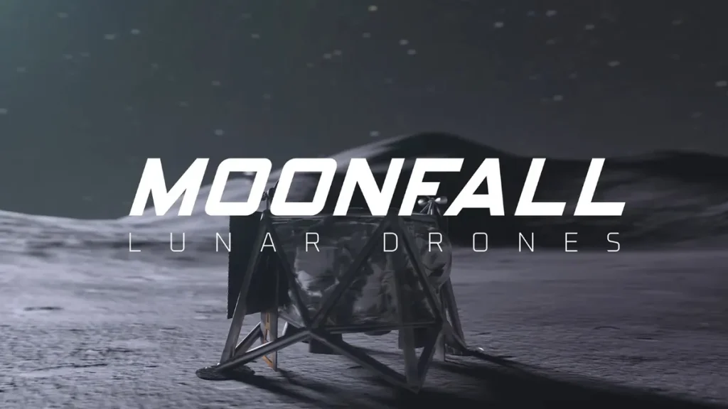Дрони MoonFall для розвідки південного полюса Місяця.