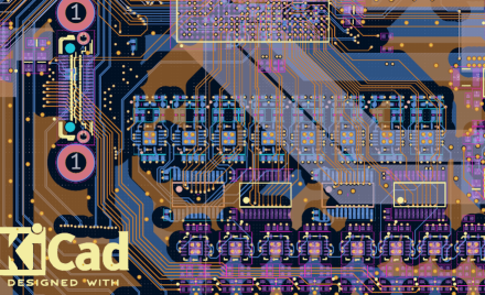 Розведення друкованої плати, виконане в програмі KiCad.