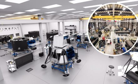 Рендер нового чистого залу Firefly Aerospace на виробничому об'єкті в Сідар-Парку, Техас