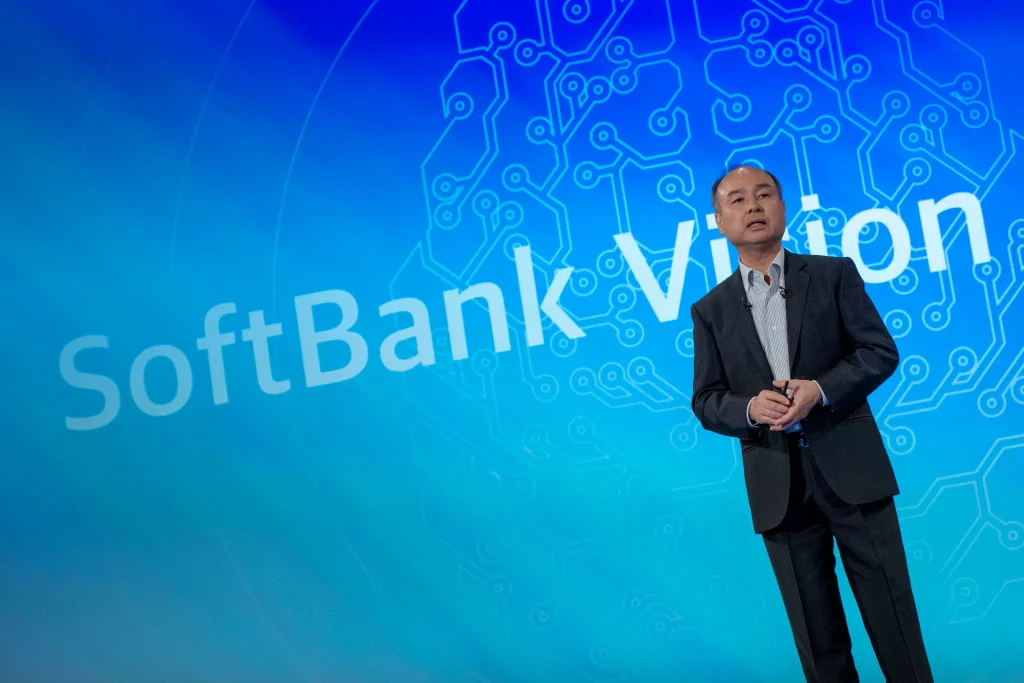 енеральний директор SoftBank Масайосі Сон під час публічного виступу