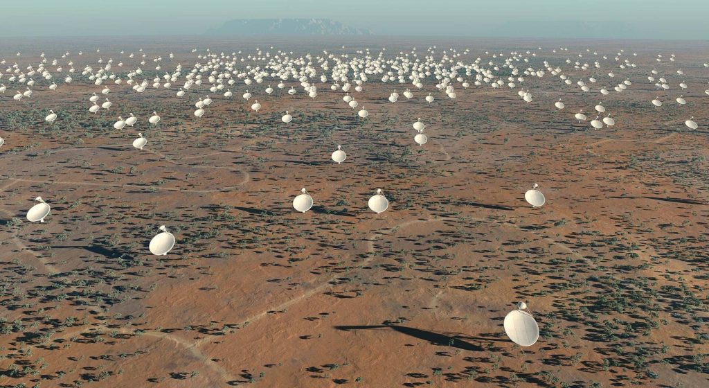 Художнє зображення радіотелескопа Square Kilometre Array.